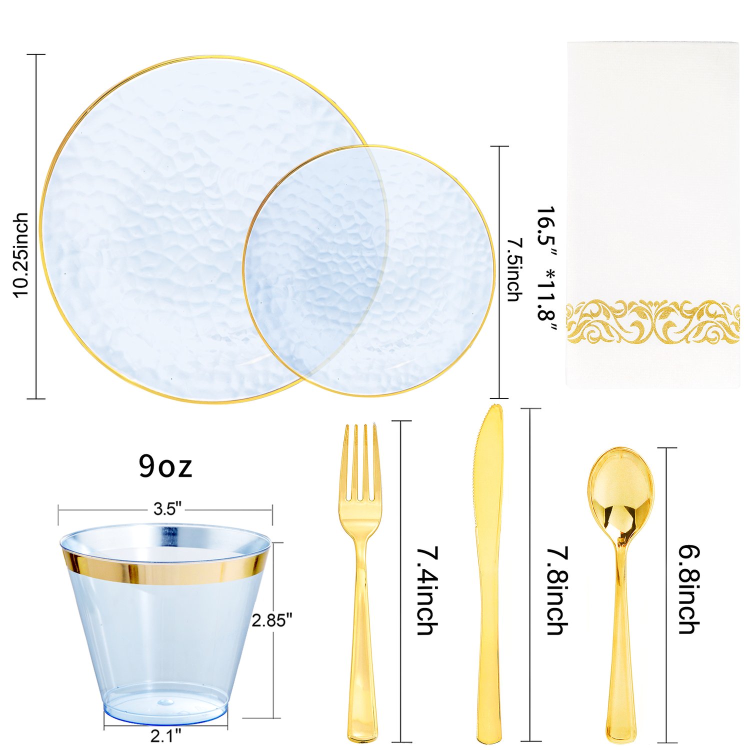 Blue Party Dinnerware Set — view 4