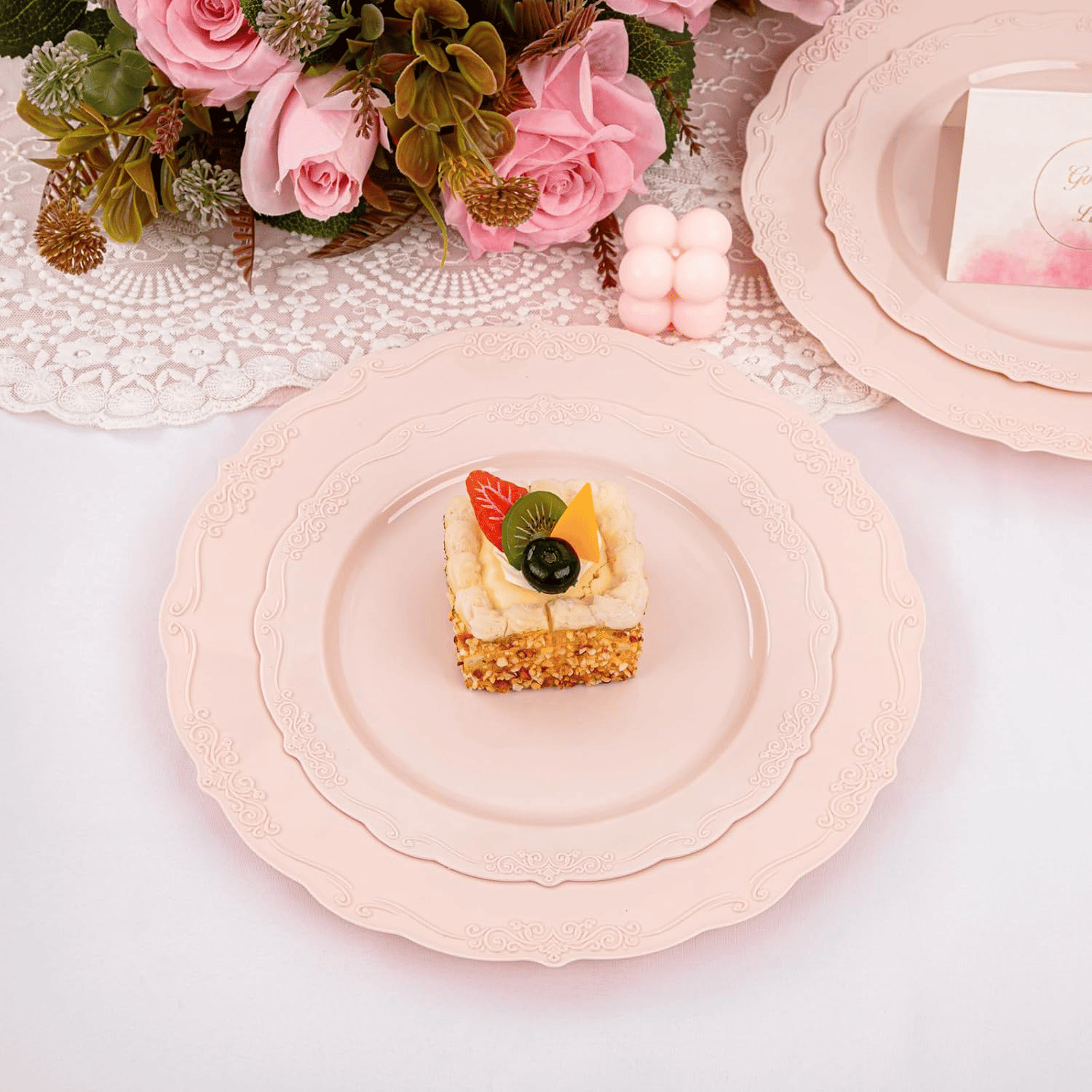 Mauve Pink U-QE Disposable Plates — view 8
