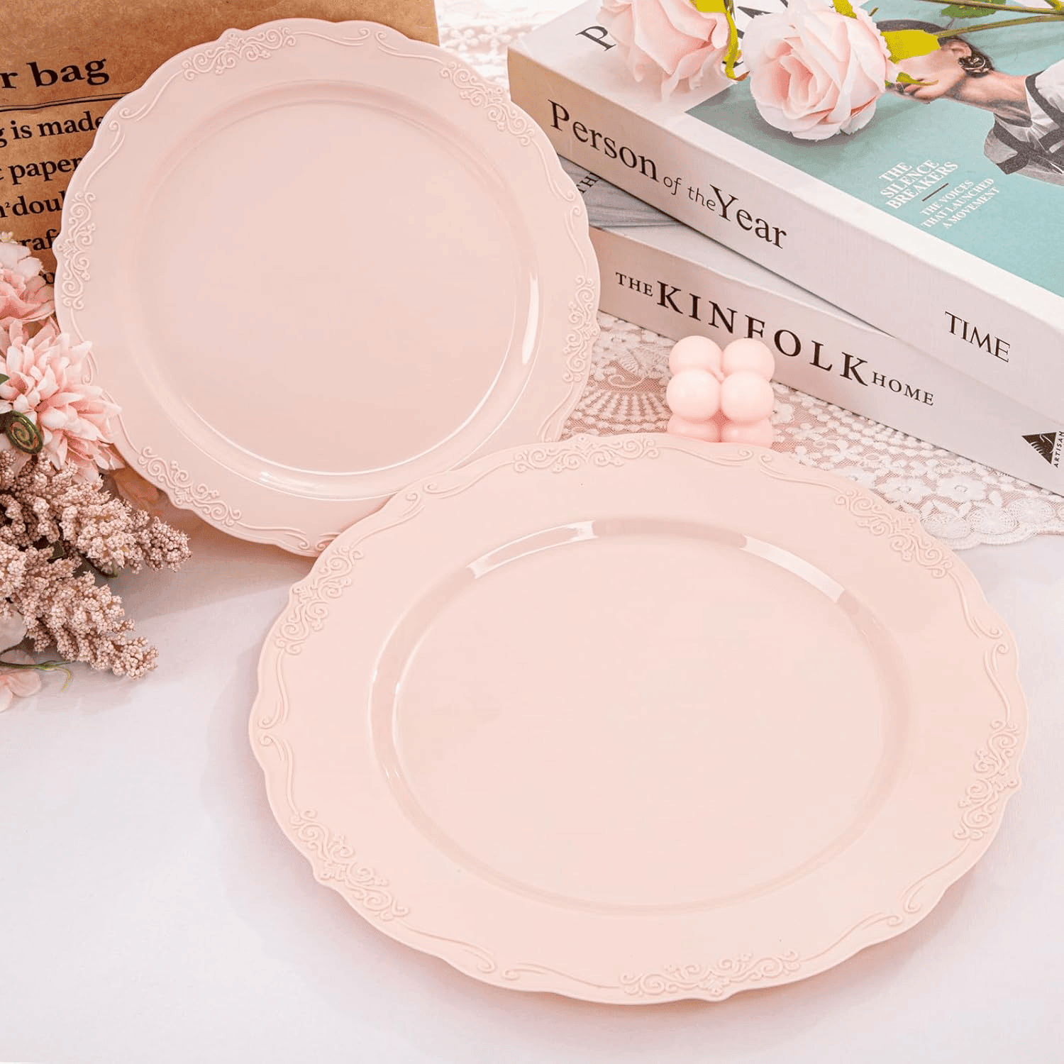 Mauve Pink U-QE Disposable Plates — view 9