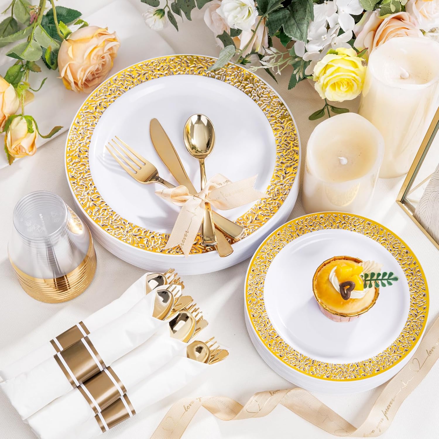 Gold Dinnerware Sets — view 6
