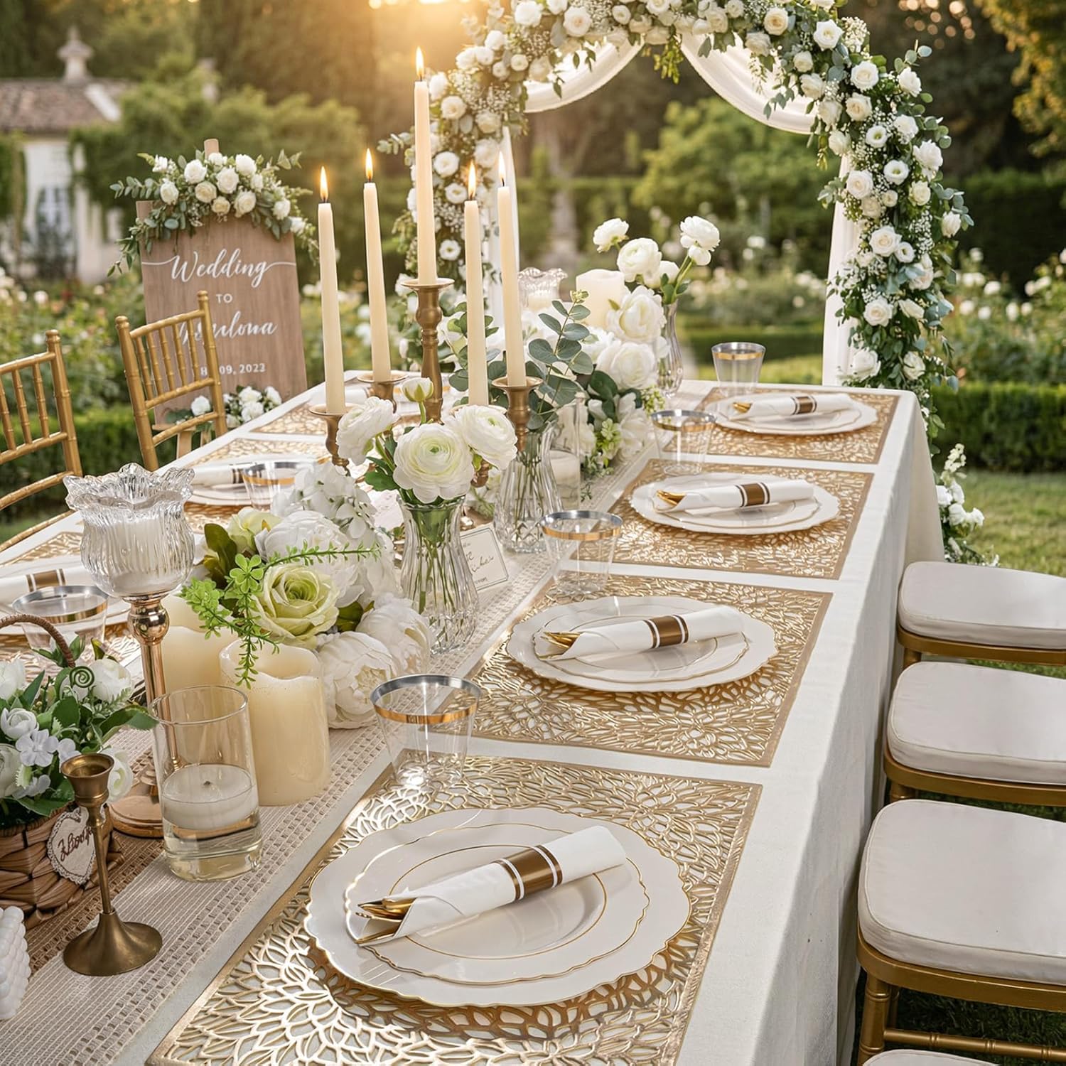 Ivory Liacere Plates Disposable — view 3