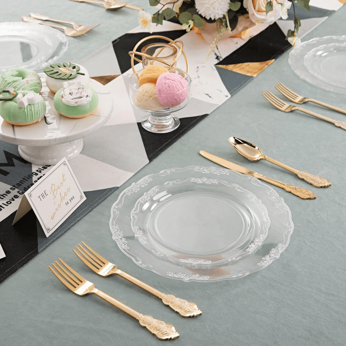 Clear U-QE Disposable Plates — view 9