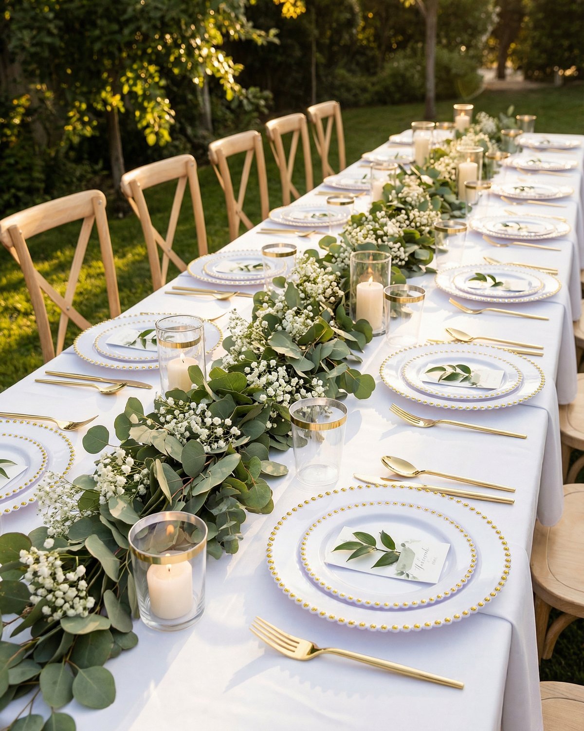 White Gold Elegant Dinnerware Set — view 5