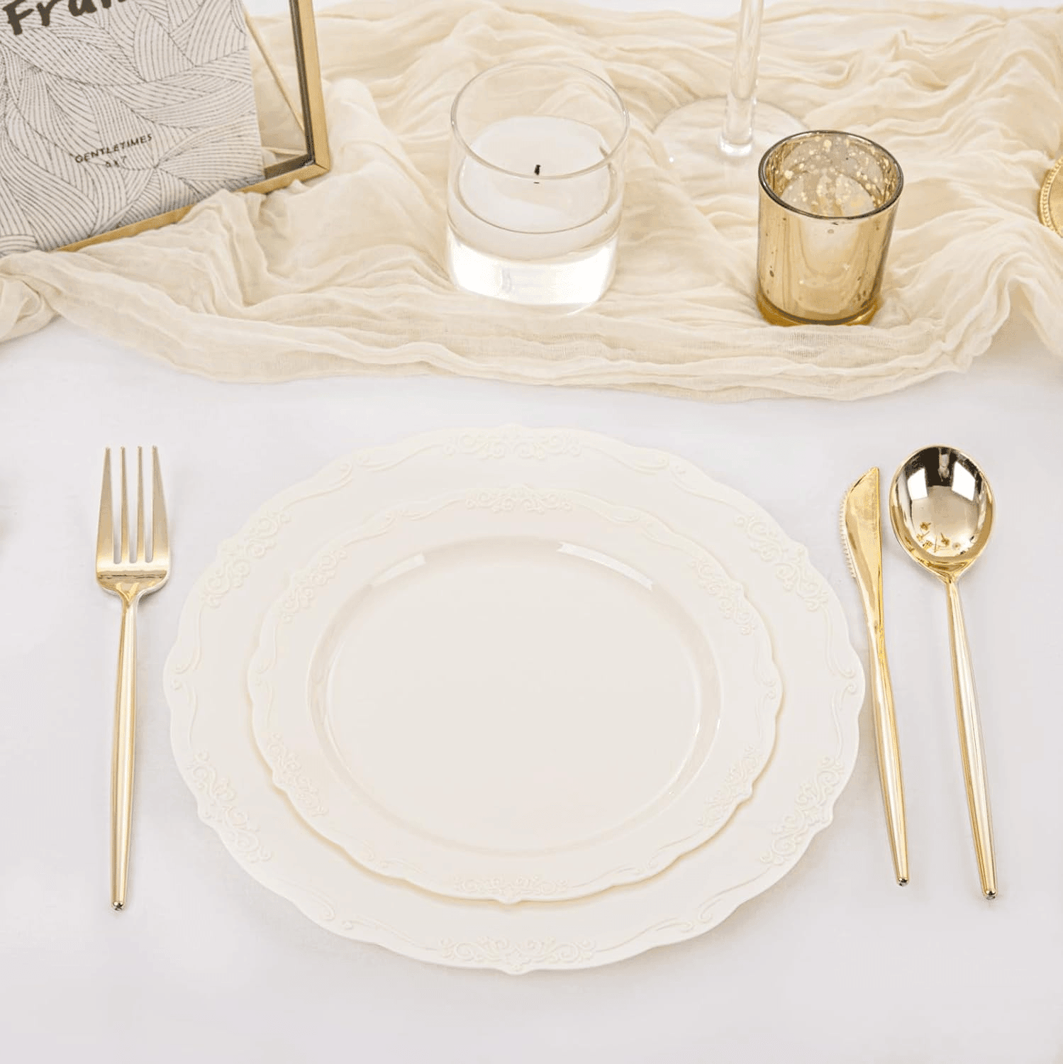 Ivory U-QE Disposable Plates — view 10