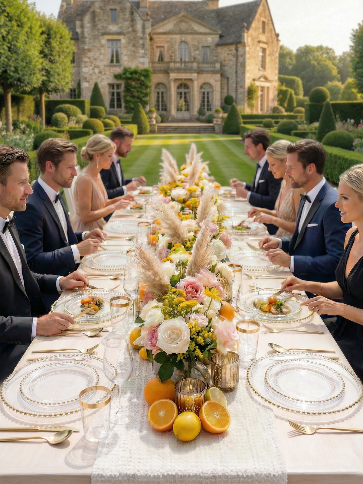 Clear Gold Elegant Dinnerware Set — view 5