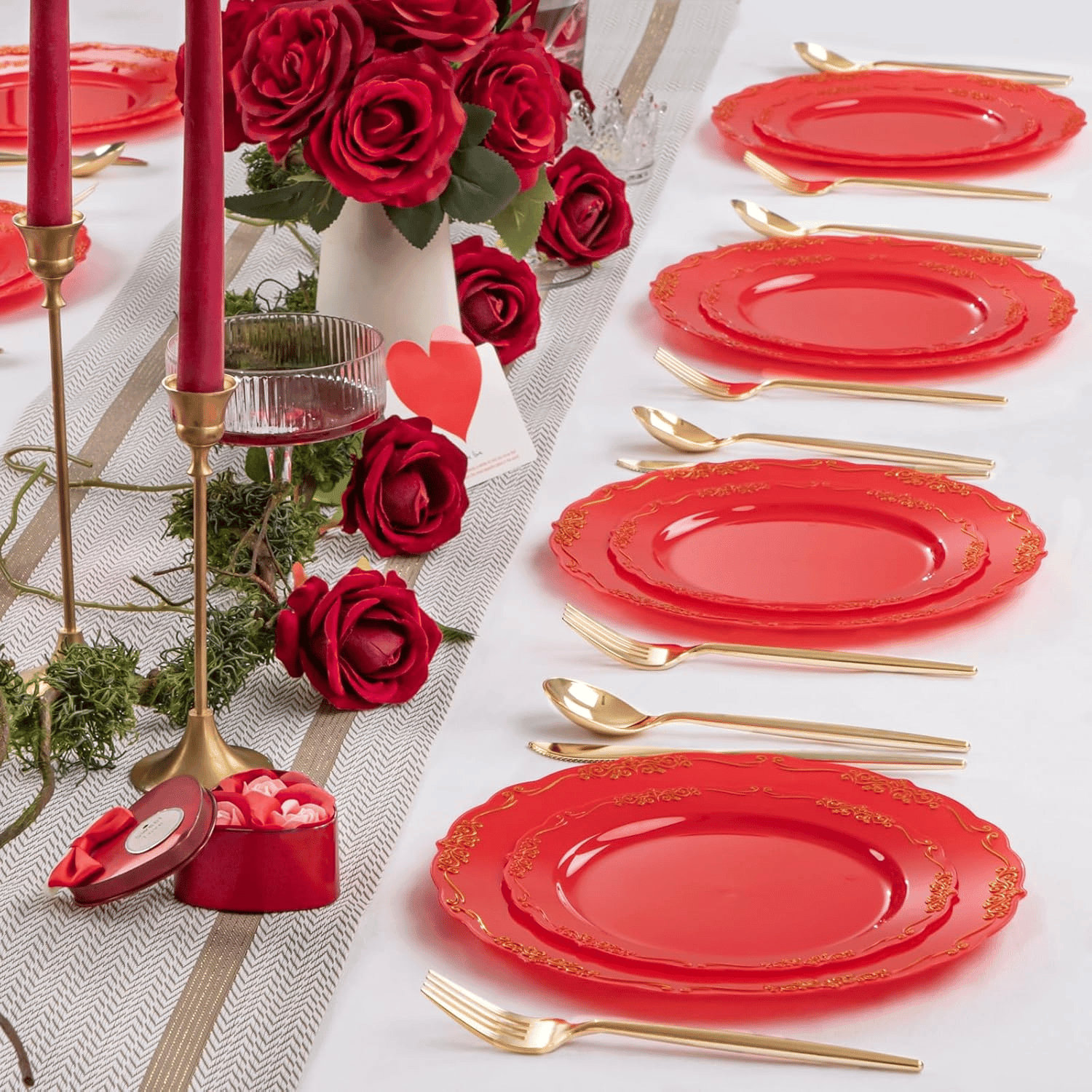 Red Gold U-QE Disposable Plates — view 8