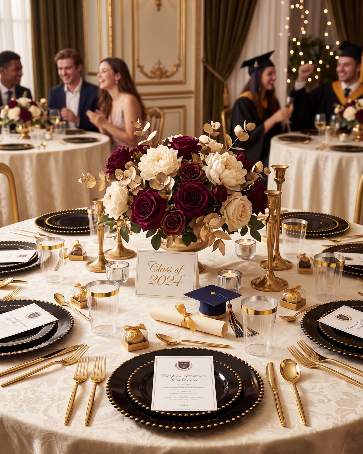 Black And Gold Elegant Dinnerware Set — view 4