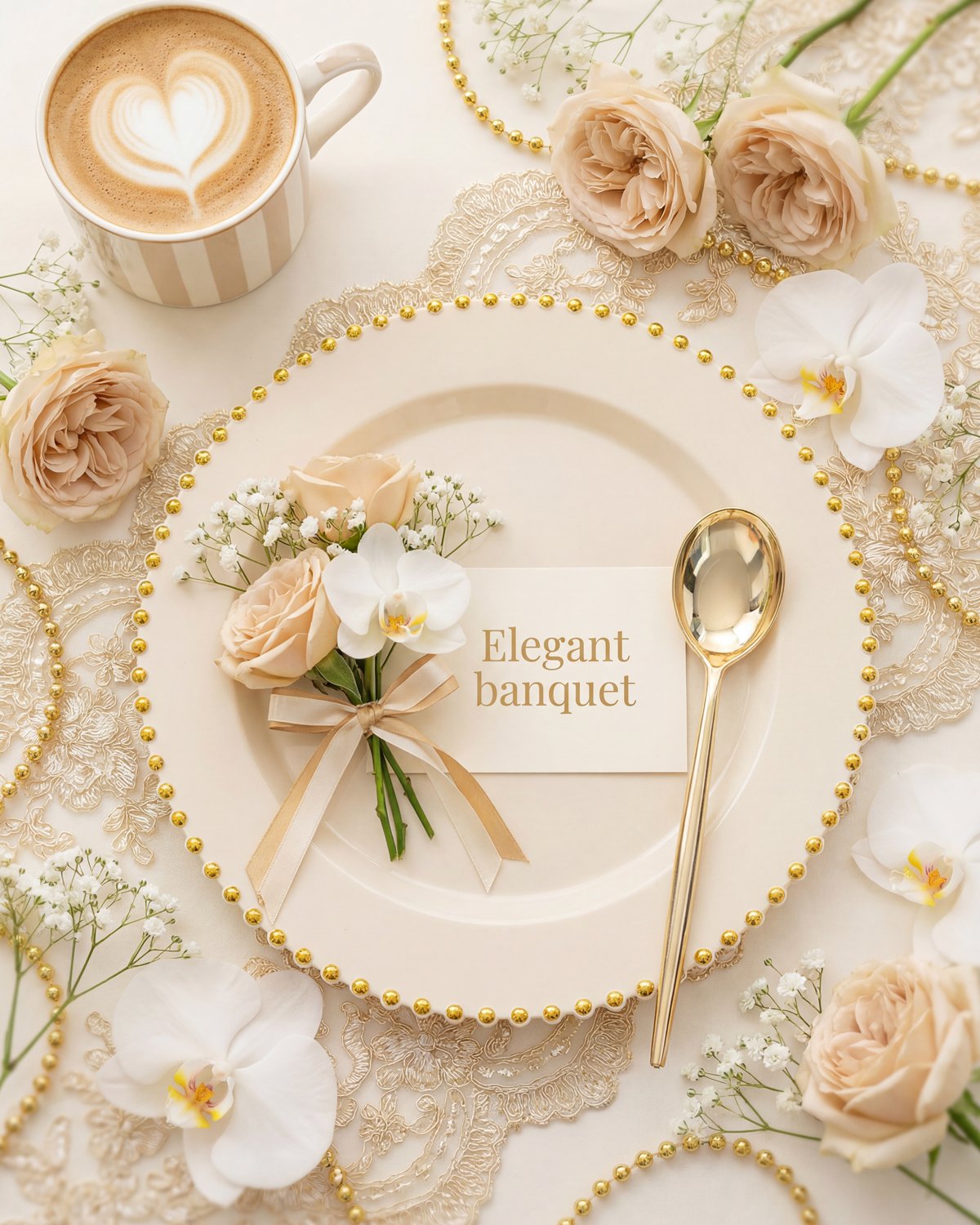 Ivory Gold Elegant Dinnerware Set — view 3