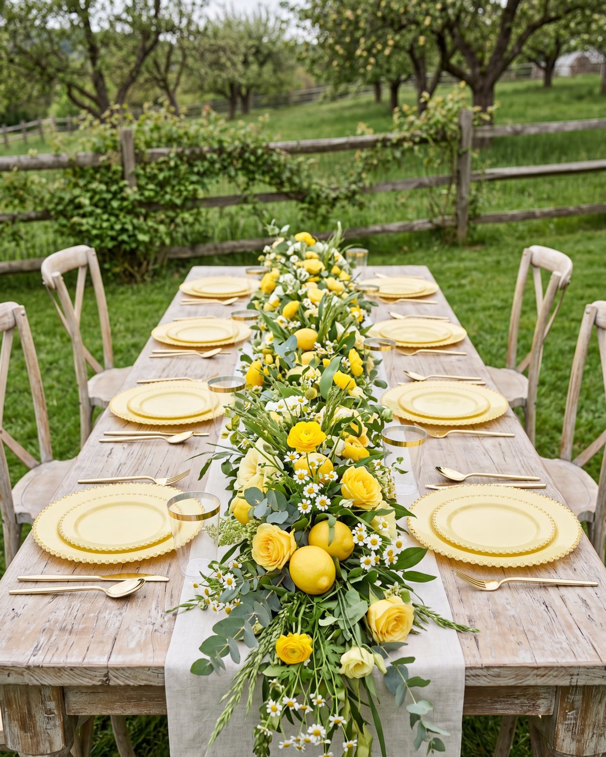 Yellow Gold Elegant Dinnerware Set — view 5
