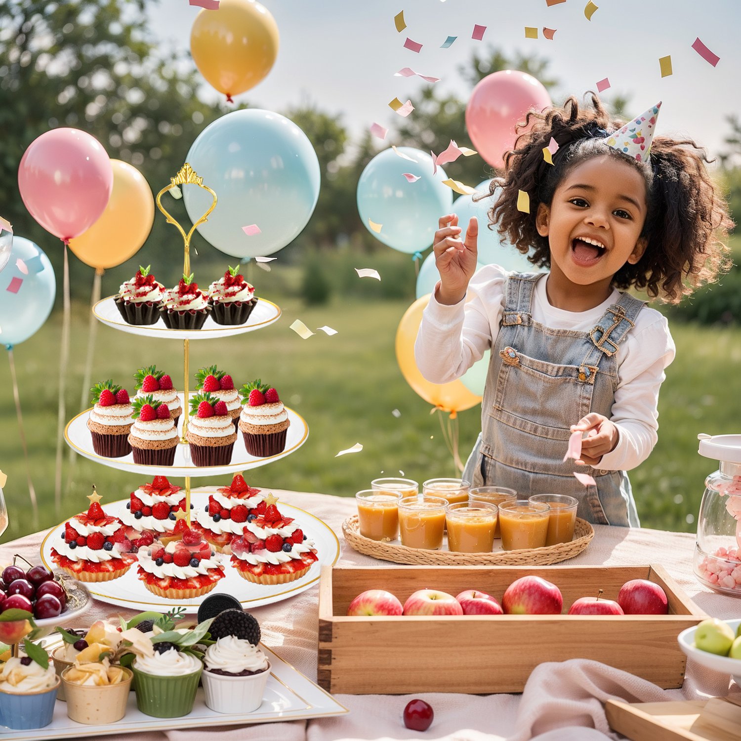 3-Tier Dessert Stand Set (6 Pieces) — view 8