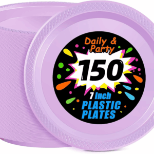 Lavender 7inch Disposable Dinner Plates for Party (150 Pieces) — view 1