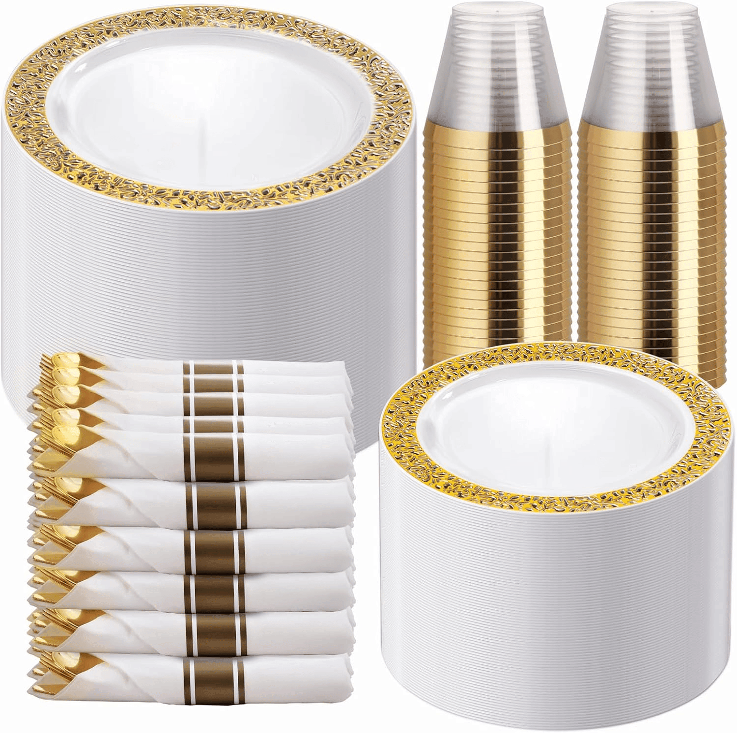 Gold Dinnerware Sets — view 1
