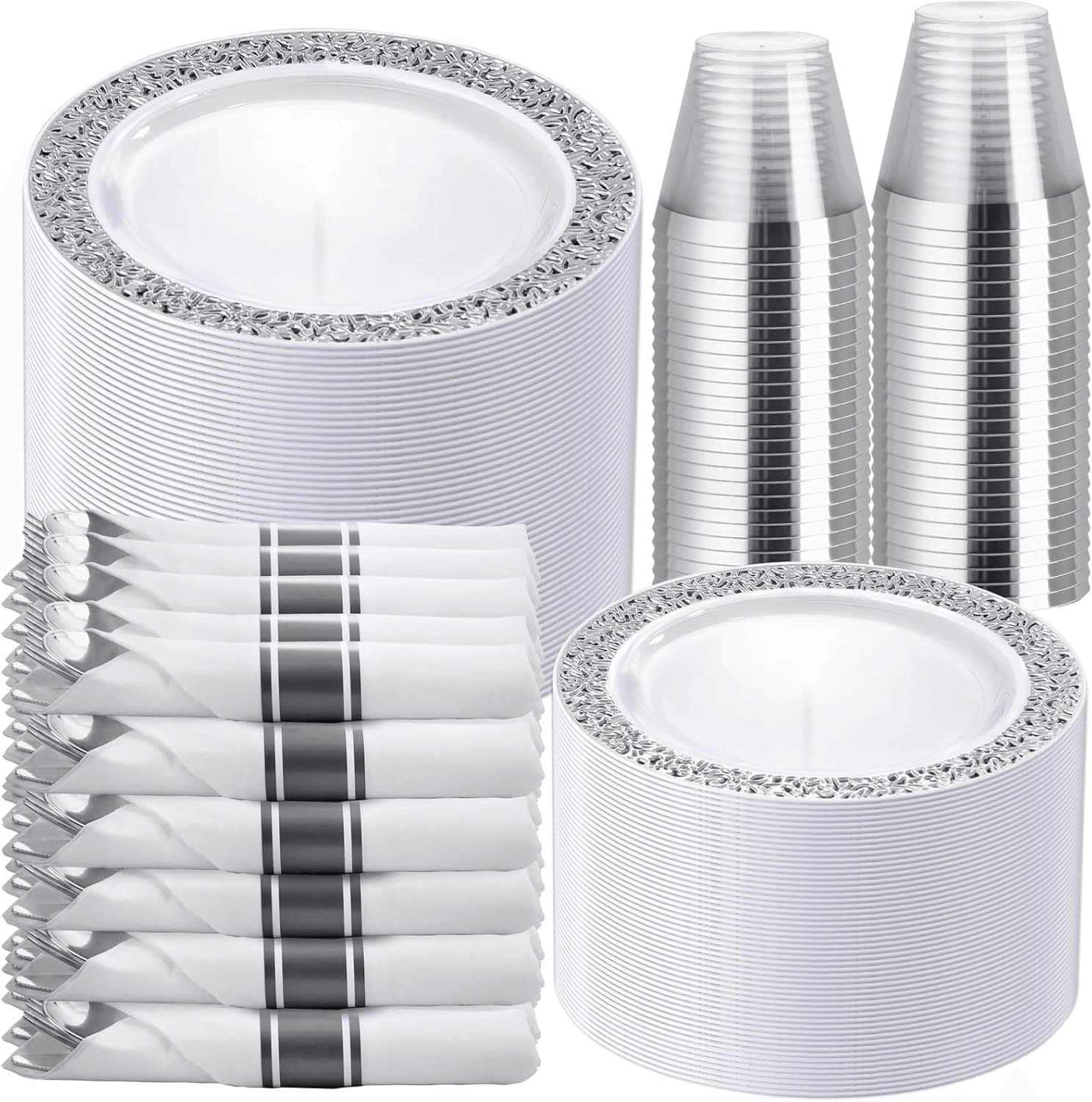 Silver Dinnerware Sets — view 1