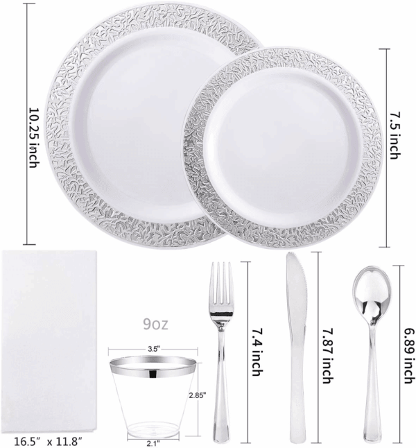Silver Dinnerware Sets — view 3