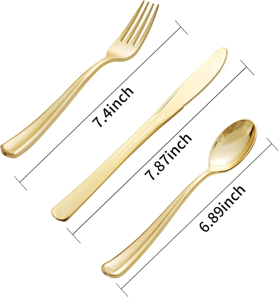Heavyweight Plastic Silverware Set (600 Pieces)