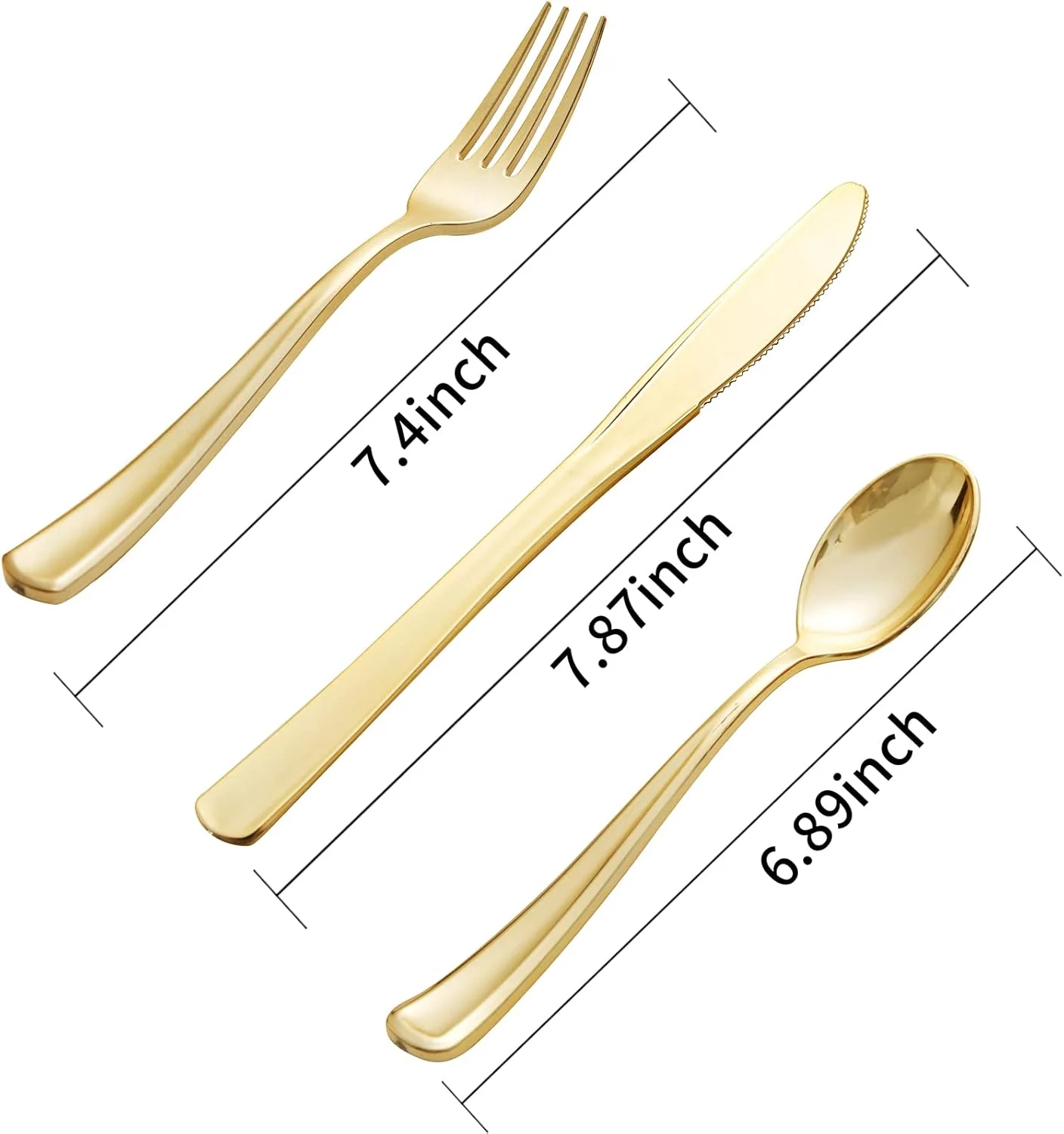 Heavyweight Plastic Silverware Set (600 Pieces)