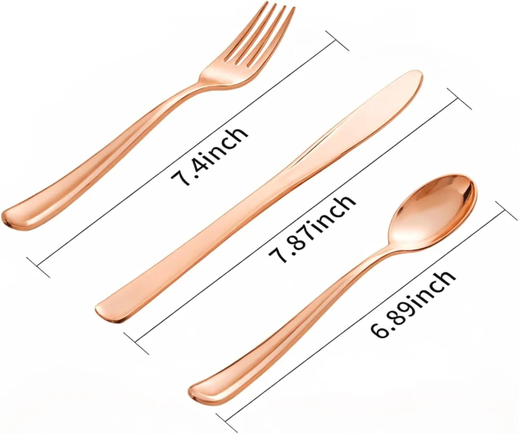Heavyweight Plastic Silverware Set (600 Pieces)