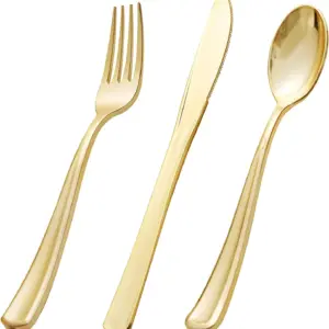Heavyweight Plastic Silverware Set (600 Pieces)