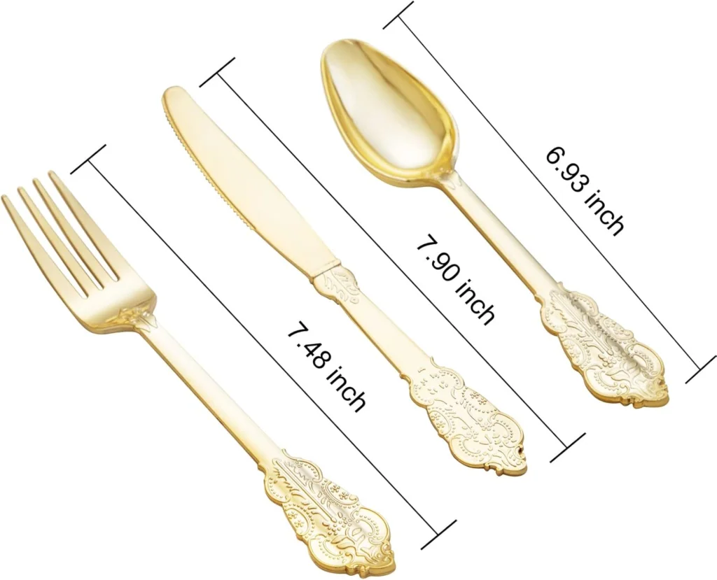 Heavyweight Plastic Silverware Set (600 Pieces)