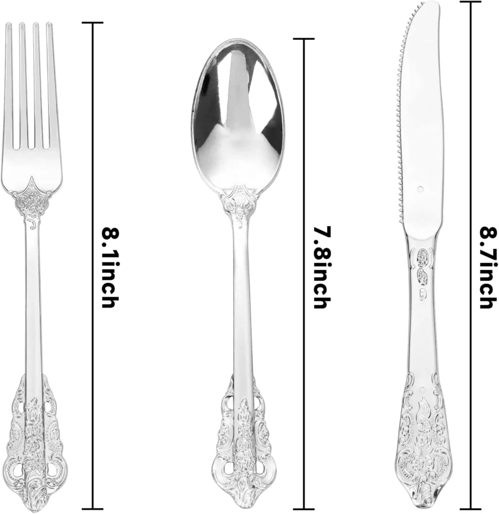 Heavy Duty Plastic Silverware Set