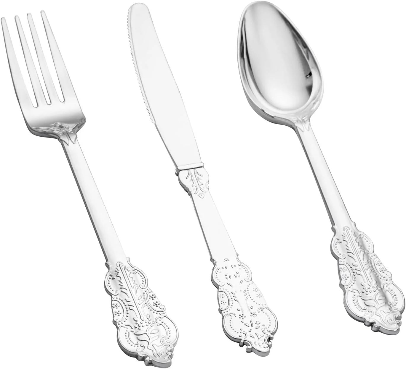 Heavyweight Plastic Silverware Set (600 Pieces)