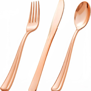 Heavyweight Plastic Silverware Set (600 Pieces)