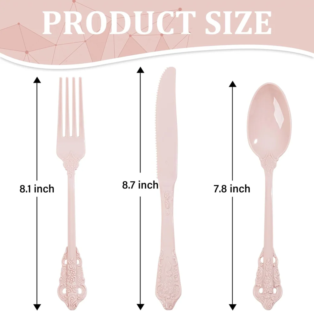 Heavy Duty Plastic Silverware Set
