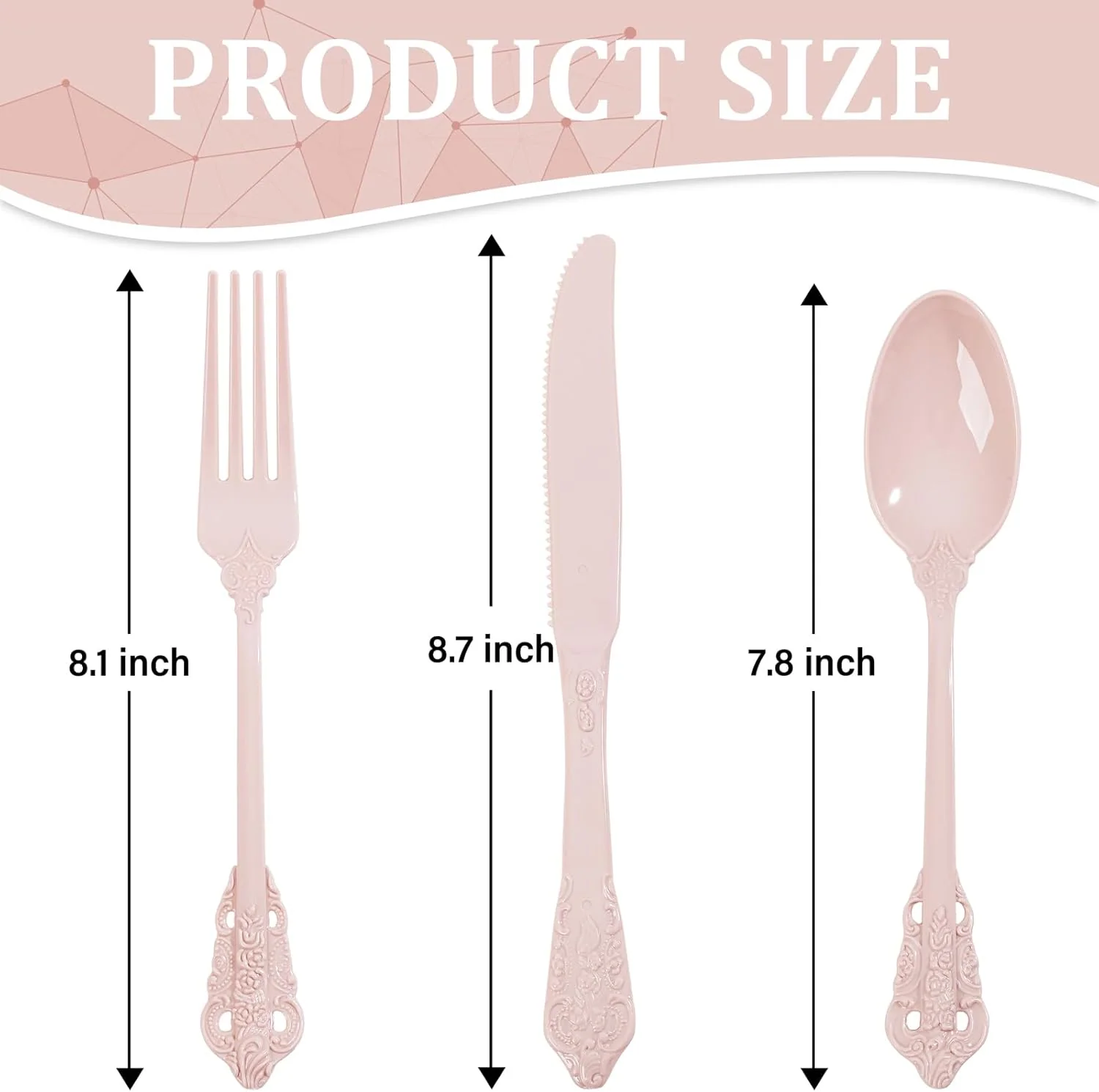 Heavy Duty Plastic Silverware Set