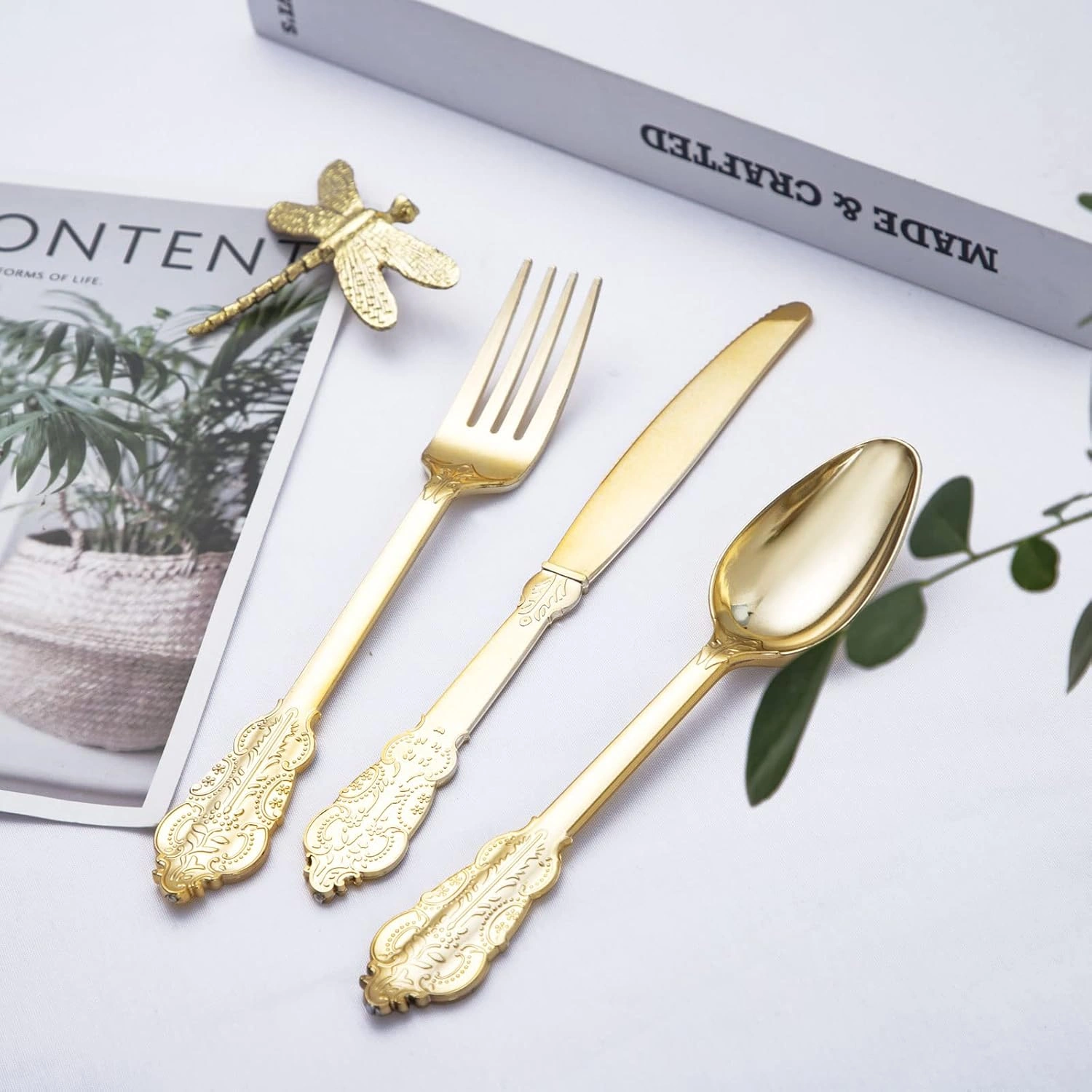 Heavyweight Plastic Silverware Set (600 Pieces)