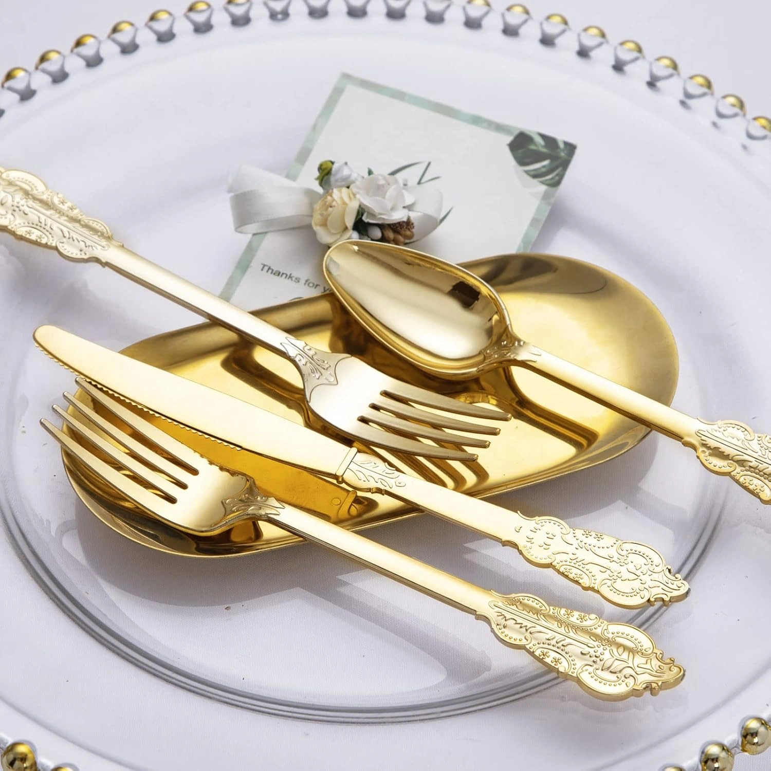 Heavyweight Plastic Silverware Set (600 Pieces)