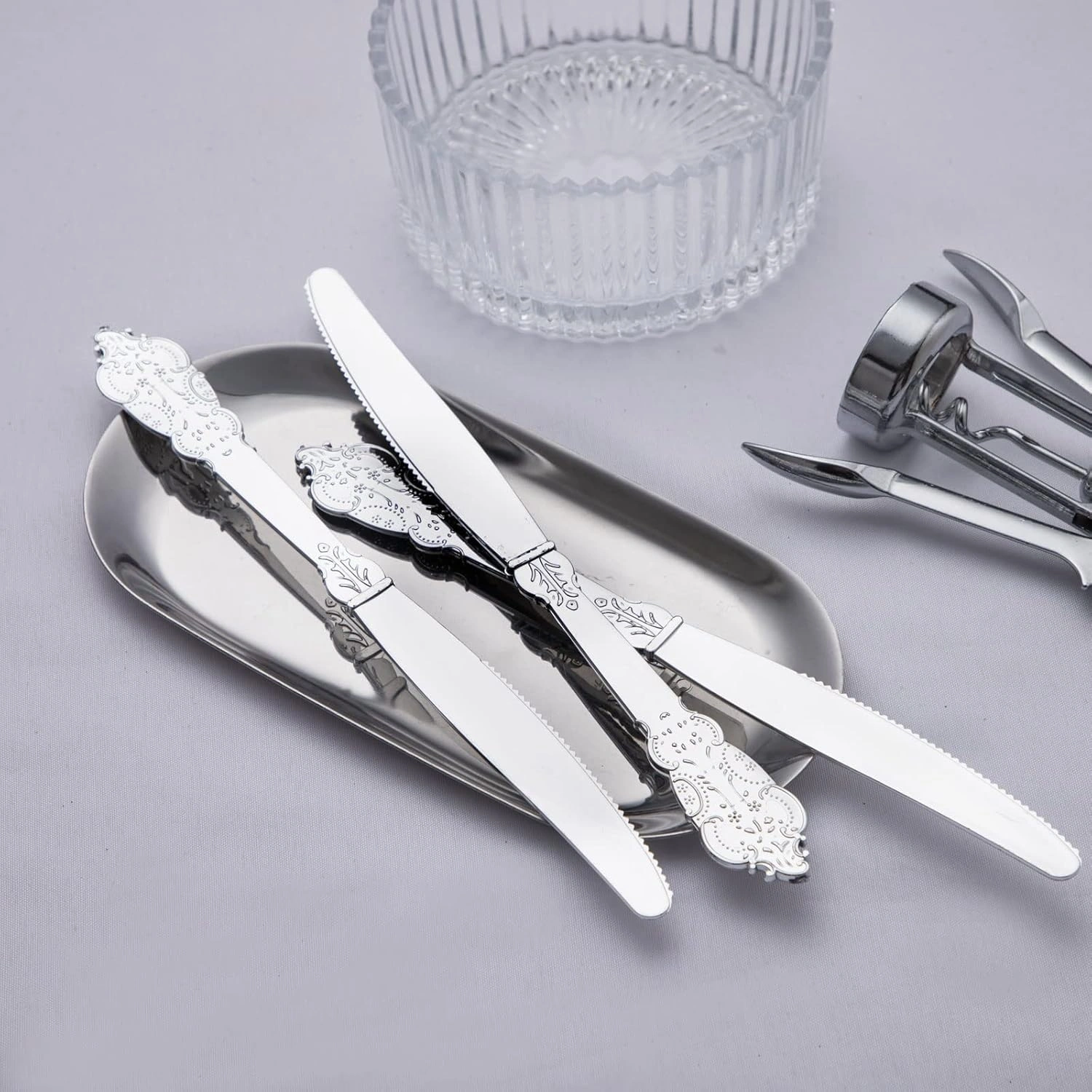 Heavyweight Plastic Silverware Set (600 Pieces)