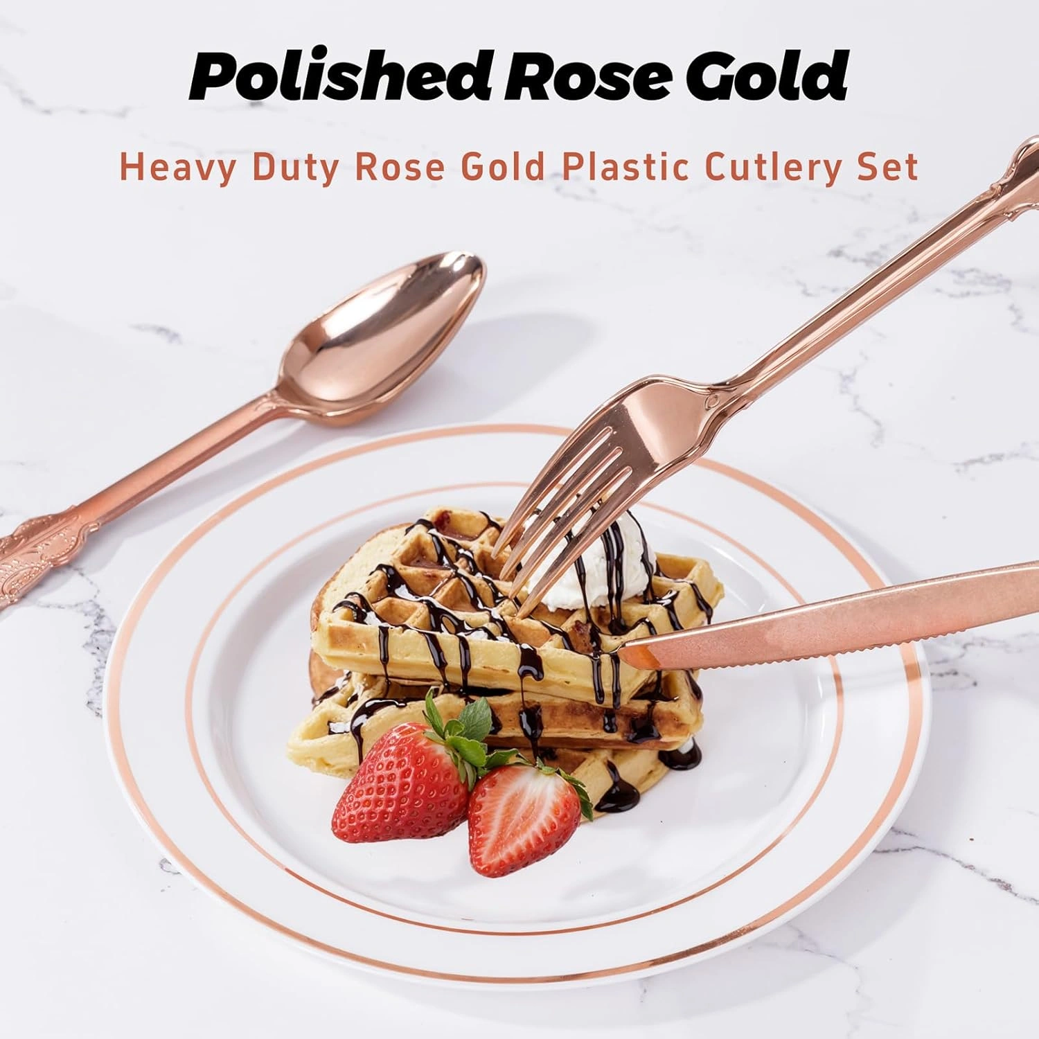 Heavyweight Plastic Silverware Set (600 Pieces)