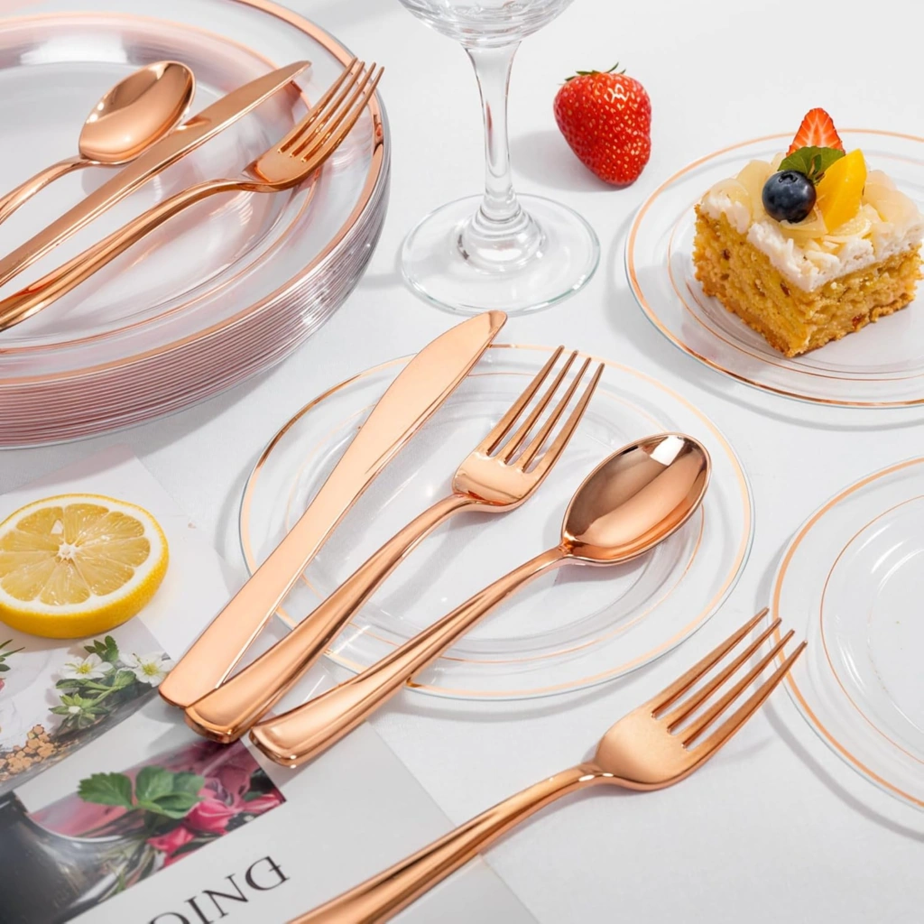 Heavyweight Plastic Silverware Set (600 Pieces)