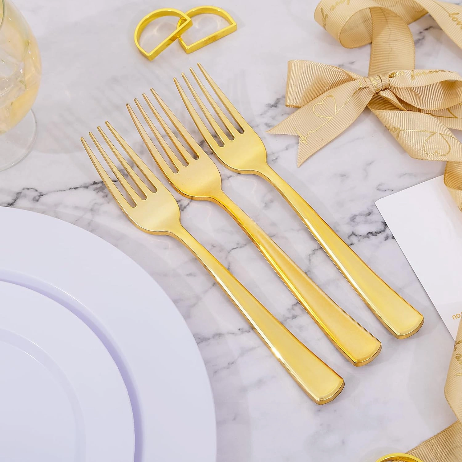 Heavyweight Plastic Silverware Set (600 Pieces)