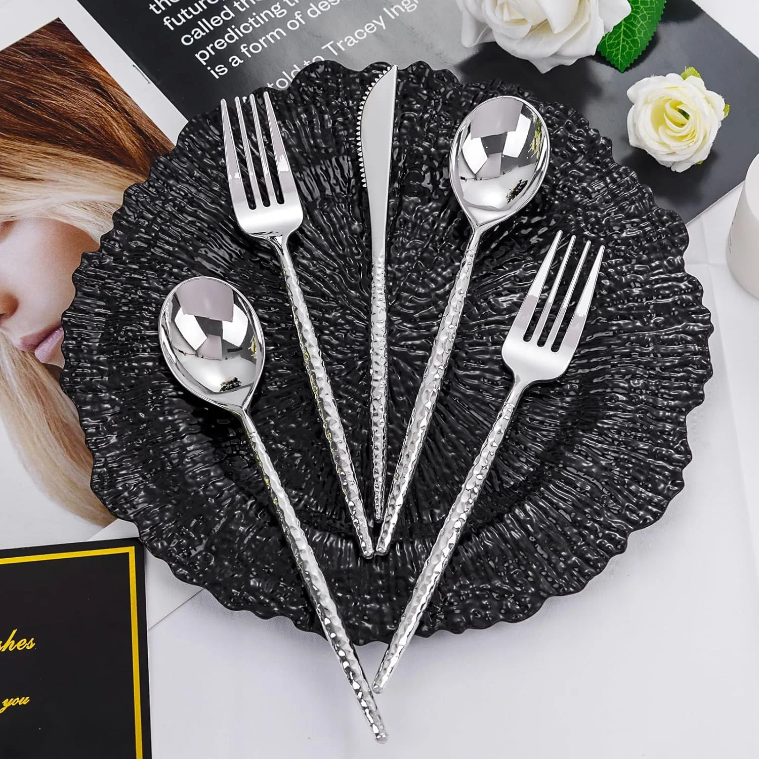 Everyday Plastic Silverware Set (150 Pieces) – Silver