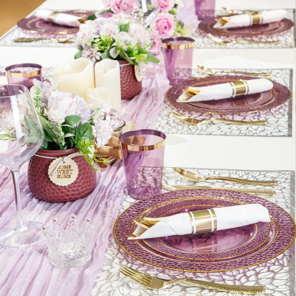 Pre-Rolled Gold Silverware with Napkins (400 Pieces)