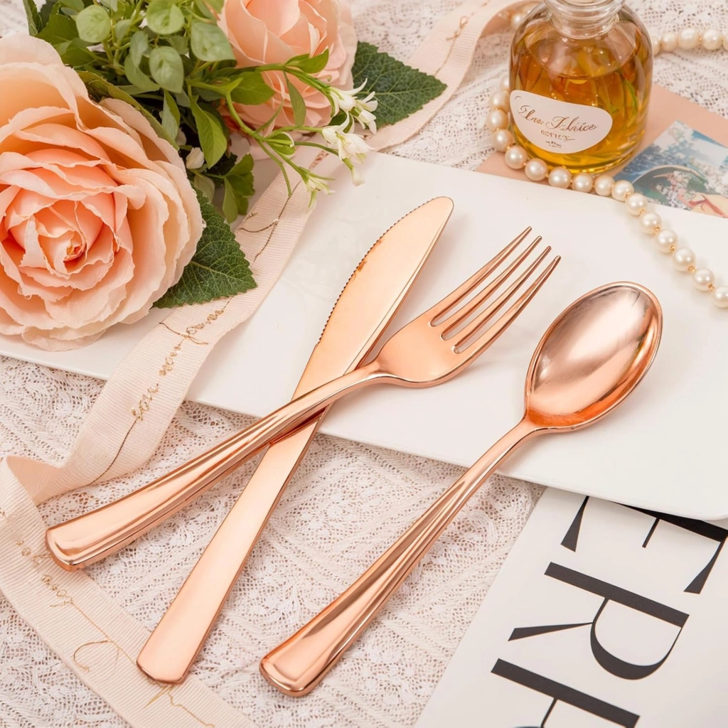 Heavyweight Plastic Silverware Set (600 Pieces)