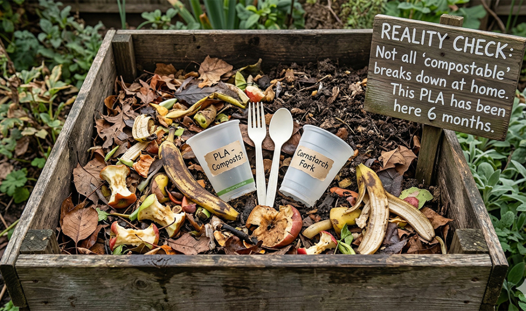 Compostable Tableware Reality Check: What Works at Home vs Industrial Composting — featured image