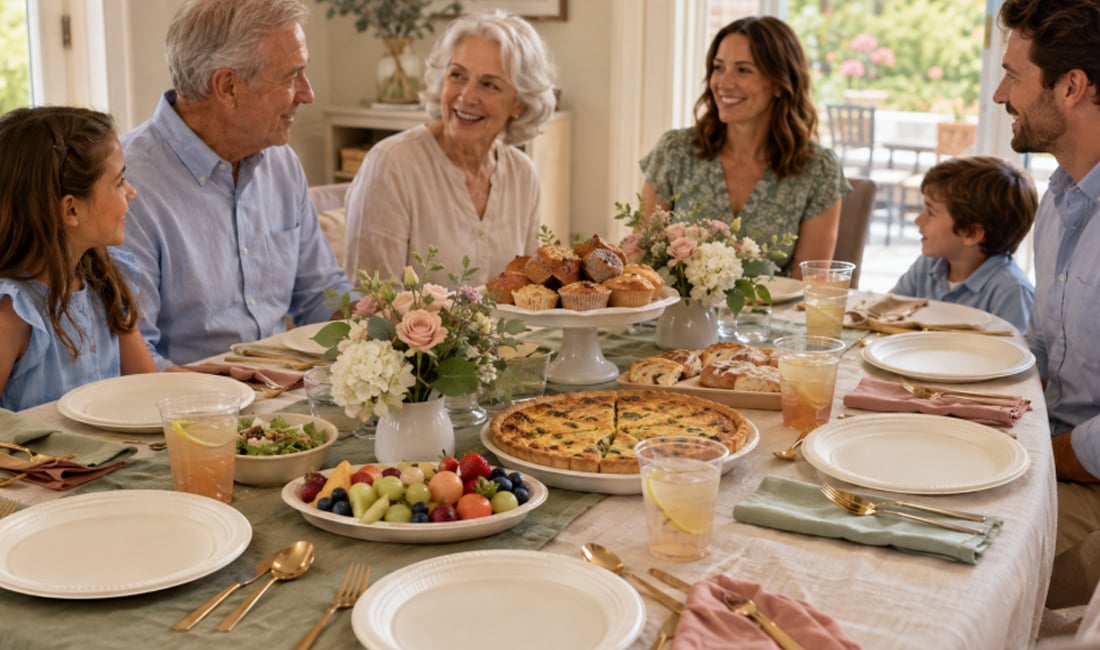 Grandparents Day Brunch: Elegant, Easy Disposable Tableware — featured image