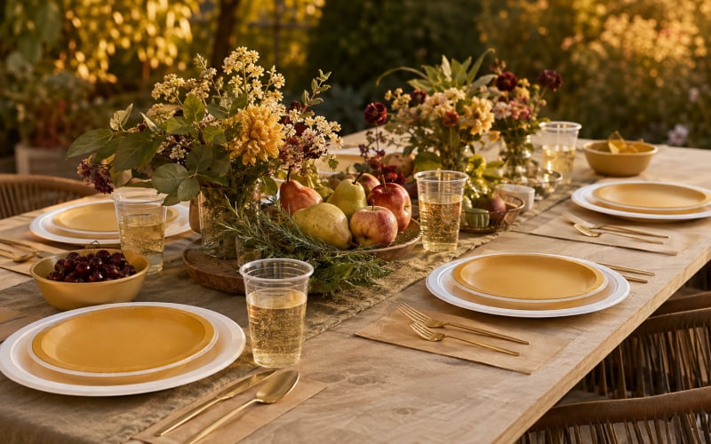 What Disposable Tableware Does a Summer-to-Fall Party Need? — illustration 1