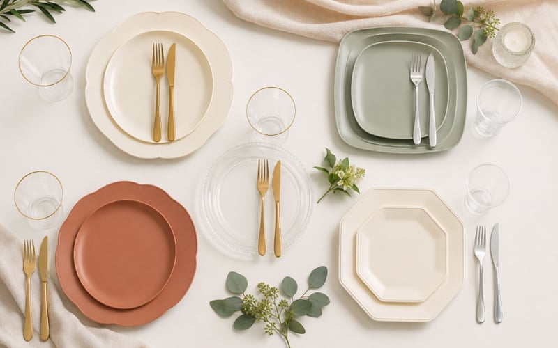 Use a Wedding Disposable Tableware Quantity Chart — illustration 4