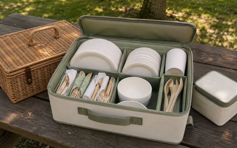 How to Pack Disposable Tableware for a Picnic — illustration 2