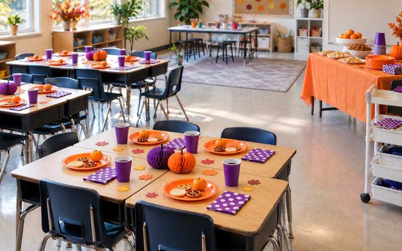 Halloween Class Party Tableware Ordering Checklist — illustration 4