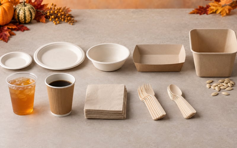 Plastic Cutlery, Napkins, and Disposable Serveware — illustration 1