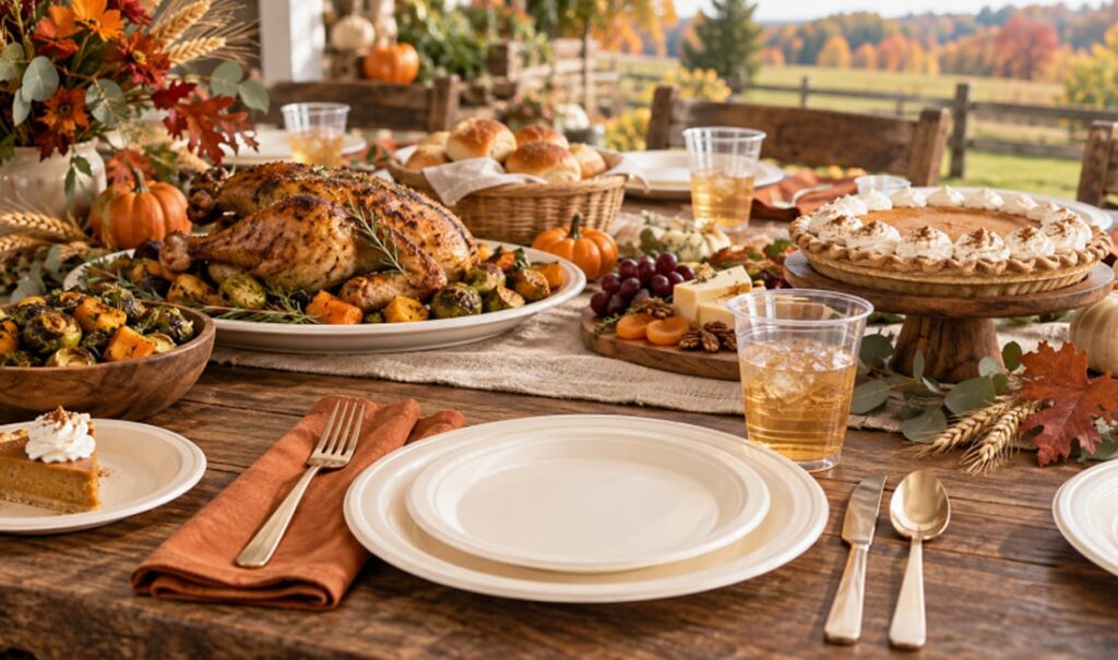 Fall Harvest Party: Rustic Disposable Tableware & Plates — featured image