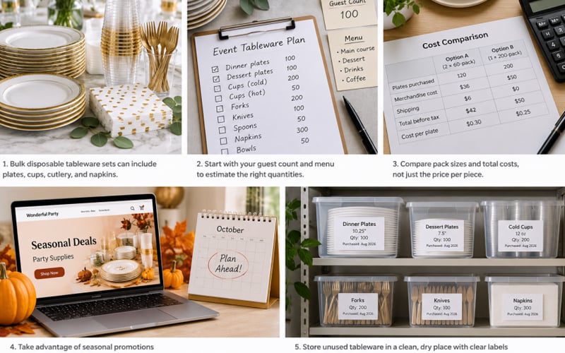 Extra Supplies for Buffets and Longer Events — illustration 1
