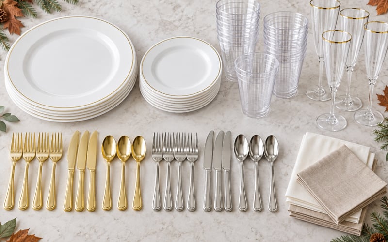 Consider Complete Disposable Dinnerware Sets — illustration 1